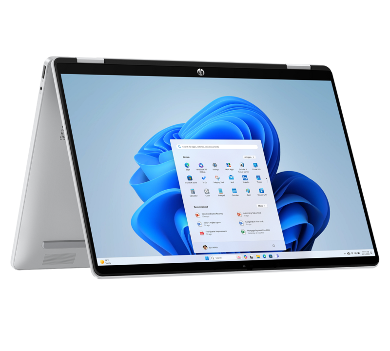 HP OmniBook 5 Flip Core 5 120U 8GB RAM 512GB SSD 14 Inch WUXGA Glacier silver Laptop Model fp0013dx (B5UJ3UA)