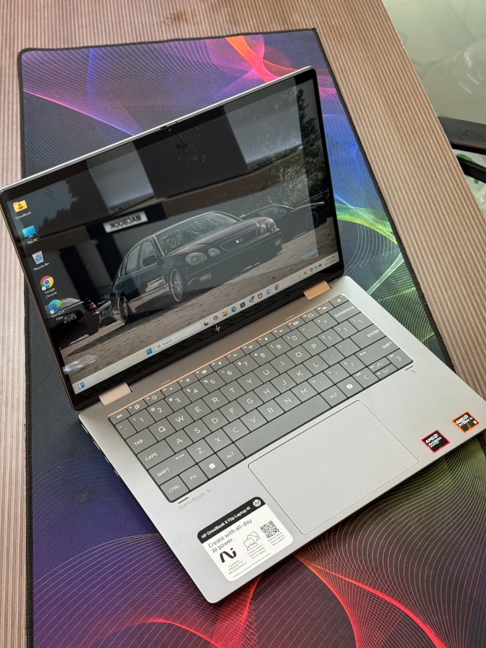 HP OmniBook X Flip 14-fk0013dx AMD Ryzen AI 5 340 Ram 16 GB. DDR5 (7500MHz) SSD 512 GB. X360 Toucscreen